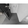 Mexen Kioto+ Shower Wall with Shelf Walk-in 80 x 200 cm, Black Pattern, Chrome - 800-080-121-01-78