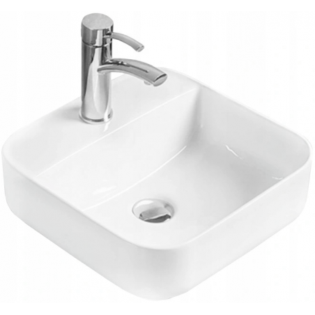 Mexen Silvia countertop washbasin 39 x 39 cm, White - 21863900