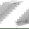 Mexen Lunar-F folding shower enclsoure right 90 x 90 cm, transparent, brushed gun gray - 836-090-090-66-00-P