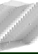 Mexen Lunar-F L folding shower enclosure right 75 x 70 cm, transparent, chrome - 836L-075-070-01-00-P