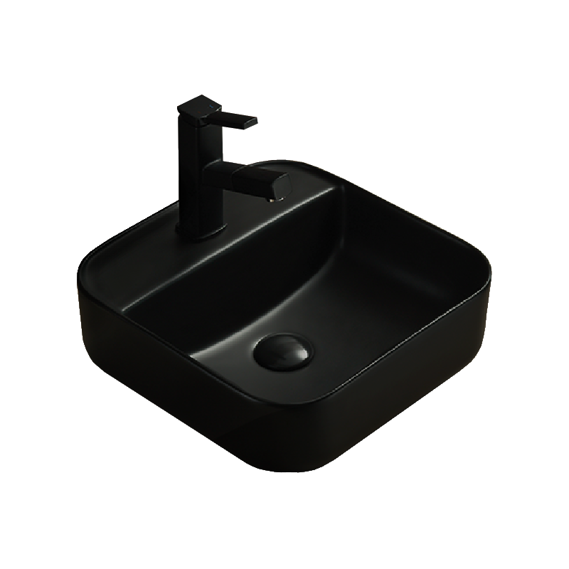 Mexen Silvia countertop washbasin 39 x 39 cm, Black matt - 21863985