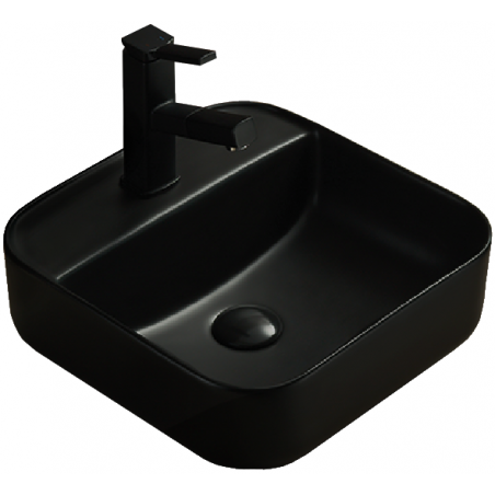 Mexen Silvia countertop basin 39 x 39 cm, black matte - 21863985