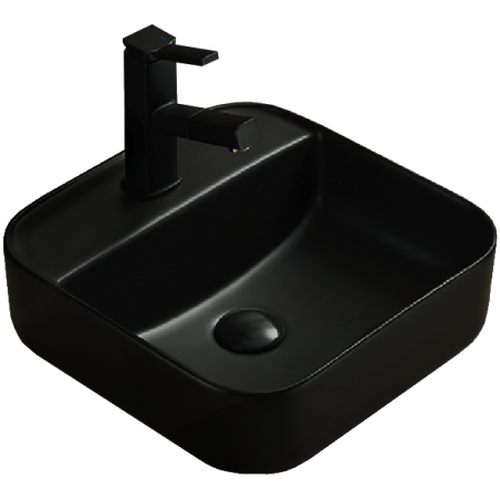 Mexen Silvia countertop washbasin 39 x 39 cm, matte black - 21863985