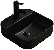 Mexen Silvia countertop washbasin 39 x 39 cm, matte black - 21863985
