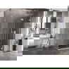 Mexen Lunar-F L folding shower enclosure right 75 x 70 cm, transparent, white - 836L-075-070-20-00-P