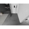 Mexen Kioto shower screen 80 x 200 cm, Transparent/Black pattern 8 mm, Black - 800-080-101-70-77