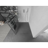 Mexen Kioto+ shower wall with shelf Walk-in 70 x 200 cm, white pattern, chrome - 800-070-121-01-85