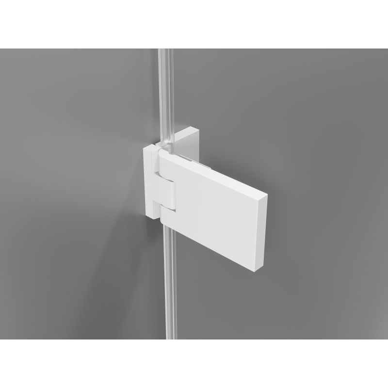 Mexen Lunar-F L folding shower cabin right 90 x 80 cm, transparent, white - 836L-090-080-20-00-P