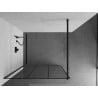 Mexen Kioto shower screen 120 x 200 cm, Transparent/Black pattern 8 mm, Black - 800-120-101-70-77