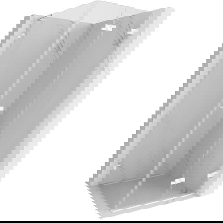 Mexen Lunar-F L shower cabin folding right 90 x 90 cm, transparent, white - 836L-090-090-20-00-P