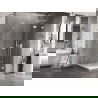 Mexen Lunar-F L folding shower cabin right 90 x 90 cm, transparent, white - 836L-090-090-20-00-P
