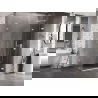 Mexen Lunar-F L folding shower cabin right 95 x 90 cm, transparent, white - 836L-095-090-20-00-P