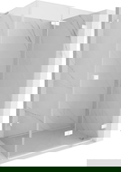 Mexen Lunar-F L folding shower cabin right 100 x 90 cm, transparent, white - 836L-100-090-20-00-P