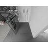 Mexen Kioto+ shower wall with shelf Walk-in 80 x 200 cm, white pattern, chrome - 800-080-121-01-85