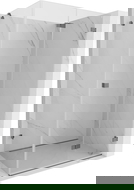 Mexen Lunar-F folding shower enclosure right 80 x 70 cm, transparent, gun metal - 836-080-070-95-00-P