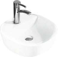 Mexen Zita countertop washbasin 40 x 40 cm, White - 21874000