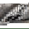Mexen Lunar-F right folding shower enclosure 95 x 80 cm, transparent, gun metal - 836-095-080-95-00-P
