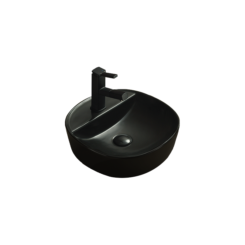 Mexen Zita countertop washbasin 40 x 40 cm, matte black - 21874085
