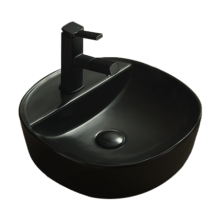 Mexen Zita countertop basin 40 x 40 cm, matte black - 21874085