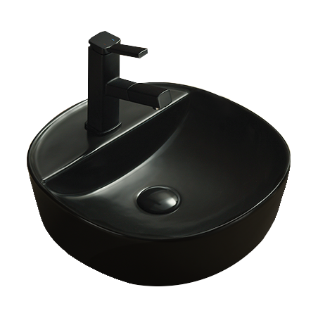 Mexen Zita countertop washbasin 40 x 40 cm, Black matt - 21874085