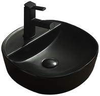 Mexen Zita countertop basin 40 x 40 cm, matte black - 21874085