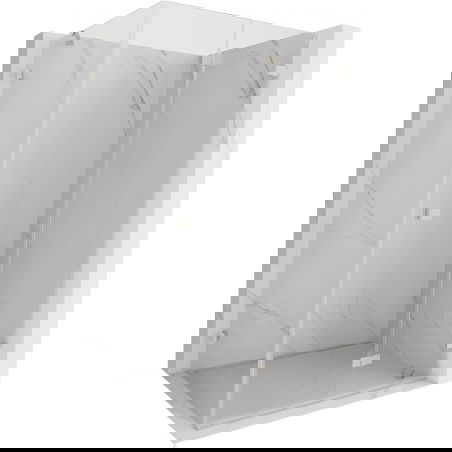 Mexen Lunar-F Folding Shower Enclosure Right 85 x 70 cm, Transparent, Brushed Nickel - 836-085-070-97-00-P