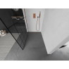 Mexen Kioto Walk-in Shower Wall 70 x 200 cm, Black Pattern 8 mm, Rose Gold - 800-070-101-60-78