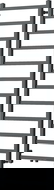 Mexen Bolt bathroom radiator 1500 x 500 mm, 389 W, anthracite - W126-1500-500-00-66