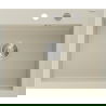 Mexen Elix granite sink 1-bowl 600 x 500 mm, beige, chrome siphon - 6525601005-69