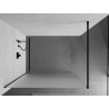 Mexen Kioto Shower Wall Walk-in 140 x 200 cm, Frosted 8 mm, Black - 800-140-101-70-30