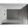 Mexen Kioto Walk-in Shower Wall 130 x 200 cm, Frosted 8 mm, Gold - 800-130-101-50-30