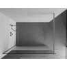 Mexen Kioto walk-in shower wall 130 x 200 cm, transparent/frosted 8 mm, chrome - 800-130-101-01-35