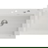 Mexen Elix granite sink 1-bowl 800 x 500 mm, white, chrome siphon - 6527801005-20