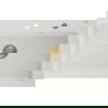 Mexen Elix granite single-bowl sink 800 x 500 mm, white, gold siphon - 6527801005-20-G