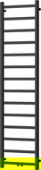 Mexen Bolt bathroom radiator 1800 x 500 mm, 460 W, black - W126-1800-500-00-70