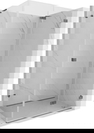 Mexen Lunar-F L right foldable shower cabin 90 x 70 cm, transparent, brushed gun gray - 836L-090-070-66-00-P