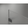 Mexen Lunar-F L folding shower cabin right 80 x 80 cm, transparent, gun gray brushed - 836L-080-080-66-00-P