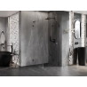 Mexen Lunar-F L folding shower cabin right 80 x 80 cm, transparent, gun gray brushed - 836L-080-080-66-00-P