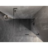 Mexen Lunar-F L folding shower cabin right 80 x 80 cm, transparent, gun gray brushed - 836L-080-080-66-00-P