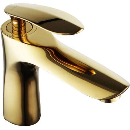Mexen Lily washbasin mixer tap, Gold - 73600-50