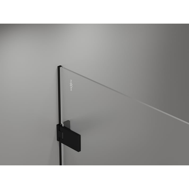 Mexen Lunar-F L folding shower cabin right 85 x 70 cm, transparent, black - 836L-085-070-70-00-P