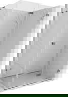 Mexen Lunar-F L folding shower cabin right 90 x 70 cm, transparent, gun metal - 836L-090-070-95-00-P