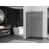 Mexen Kioto Walk-in Shower Wall 140 x 200 cm, Graphite 8 mm, Chrome - 800-140-101-01-40