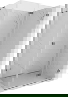 Mexen Lunar-F L right folding shower cabin 85 x 80 cm, transparent, gun metal - 836L-085-080-95-00-P