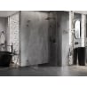 Mexen Lunar-F L right folding shower enclosure 90 x 80 cm, transparent, gun metal - 836L-090-080-95-00-P
