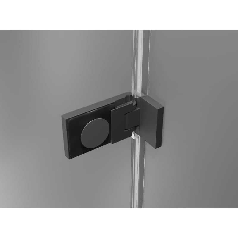 Mexen Lunar-F L foldable shower enclosure right 90 x 90 cm, transparent, gun metal - 836L-090-090-95-00-P