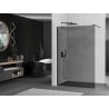 Mexen Kioto shower screen 130 x 200 cm, Graphite 8 mm, Black - 800-130-101-70-40