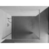 Mexen Kioto Walk-in Shower Screen 130 x 200 cm, Mirror 8 mm, Chrome - 800-130-101-01-50