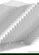 Mexen Lunar-F L folding shower cabin right 90 x 70 cm, transparent, brushed nickel - 836L-090-070-97-00-P