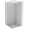 Mexen Lunar-F L folding shower enclosure right 80 x 80 cm, transparent, brushed nickel - 836L-080-080-97-00-P